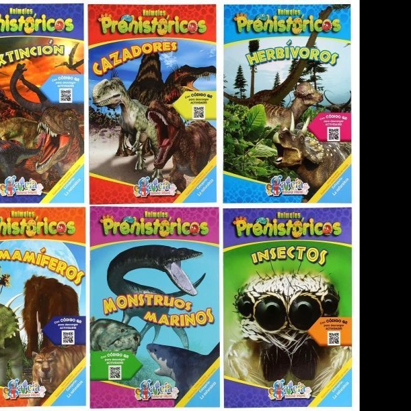 LIBRO TEXTO 12 OFI. ANIMALES PREHIST. GARCIA 6T 503 PZA